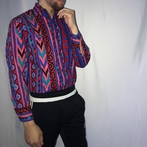 Vintage Steer West Western Navajo Vaporwave Cowboy